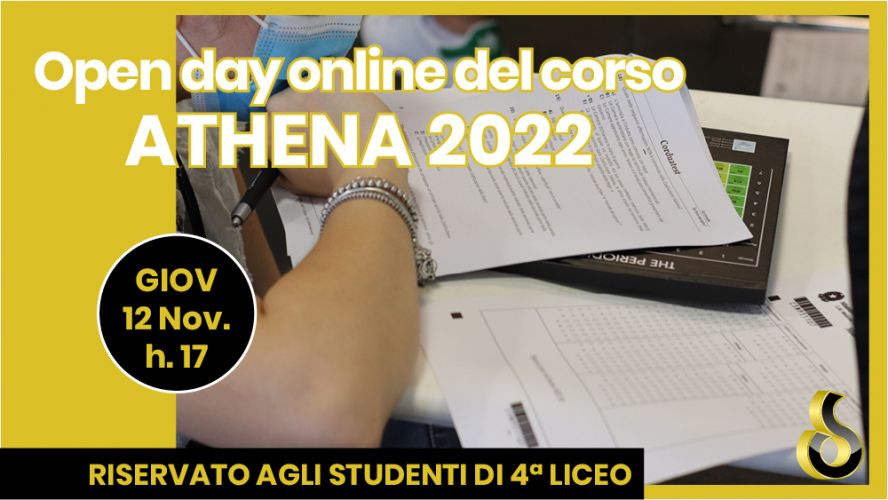 TEST 2022, NUOVO OPEN DAY ONLINE PER GLI STUDENTI DI QUARTA SUPERIORE IL 12 NOVEMBRE